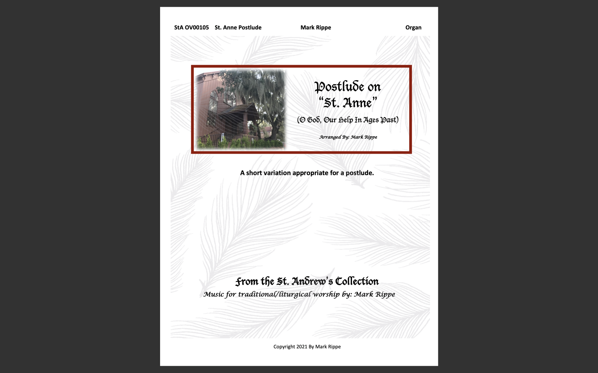 St. Anne - Postlude (StA OV00105)
