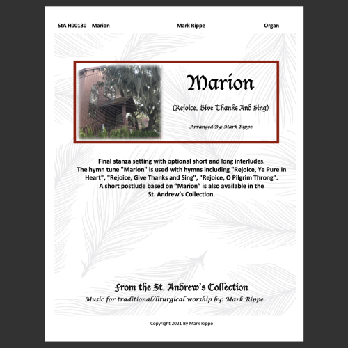 Marion (Rejoice, Give Thanks) - StA H00130