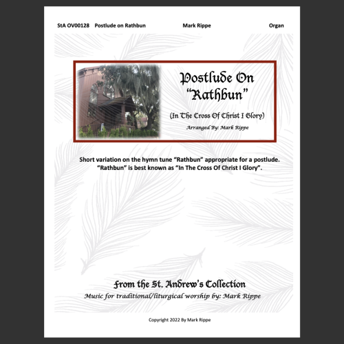 Rathbun (In The Cross Of Christ I Glory) - Postlude (StA OV00128)