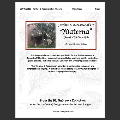 Materna - Fanfare & Recessional (America The Beautiful) - StA OV00152