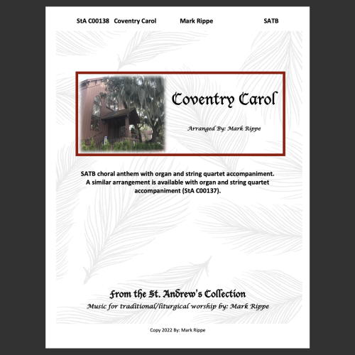 Coventry Carol - SATB (StA C00138)