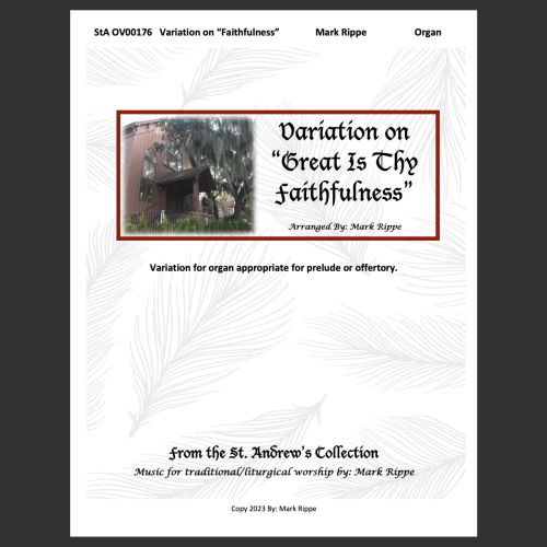Great Is Thy Faithfulness - Variation (StA OV00176)