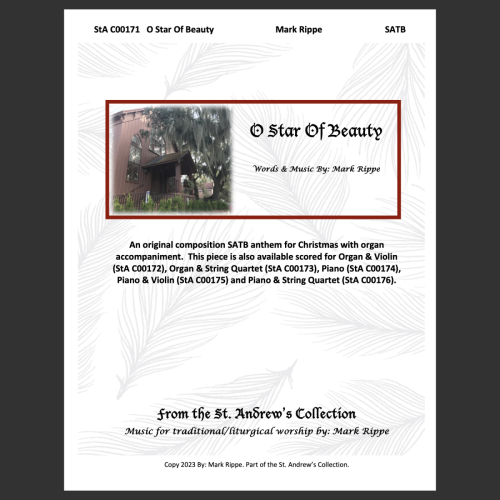 O Star Of Beauty (StA C00171) w/Organ