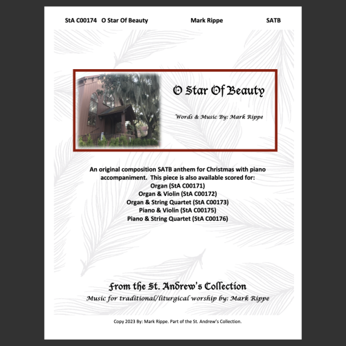 O Star Of Beauty - SATB (StA C00174) w/Piano