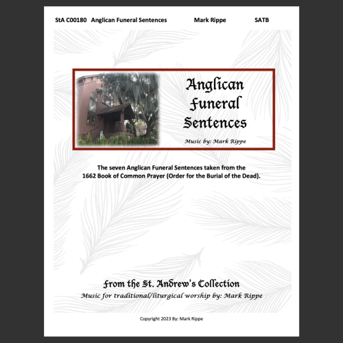 Anglican Funeral Sentences - SATB (StA C00180)